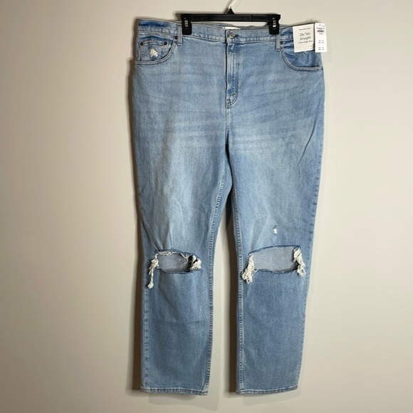 Abercrombie & Fitch | The 90’s Straight Ultra High Rise Size 20L NWT - Picture 2 of 8